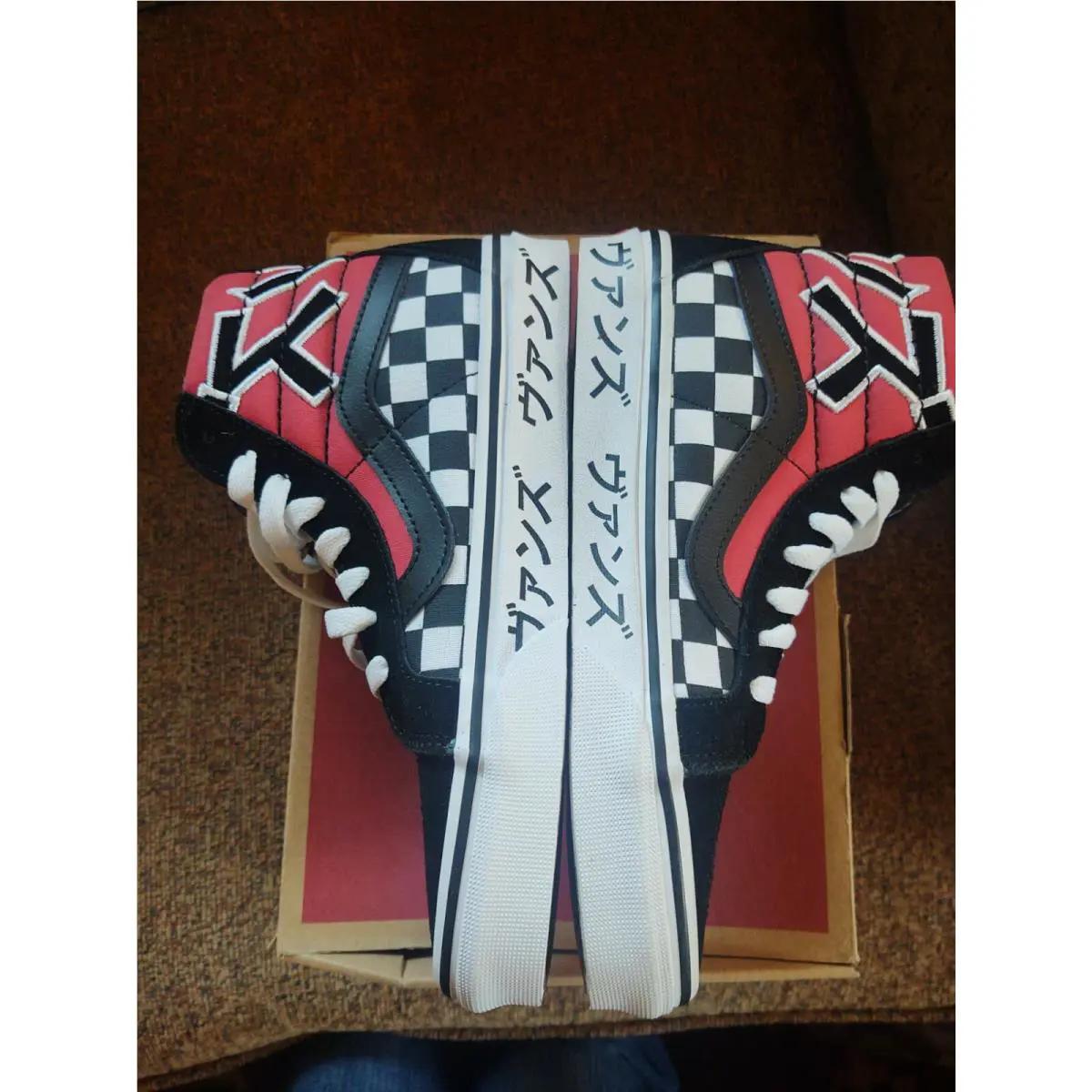 Vans shoes - black, red, white 1