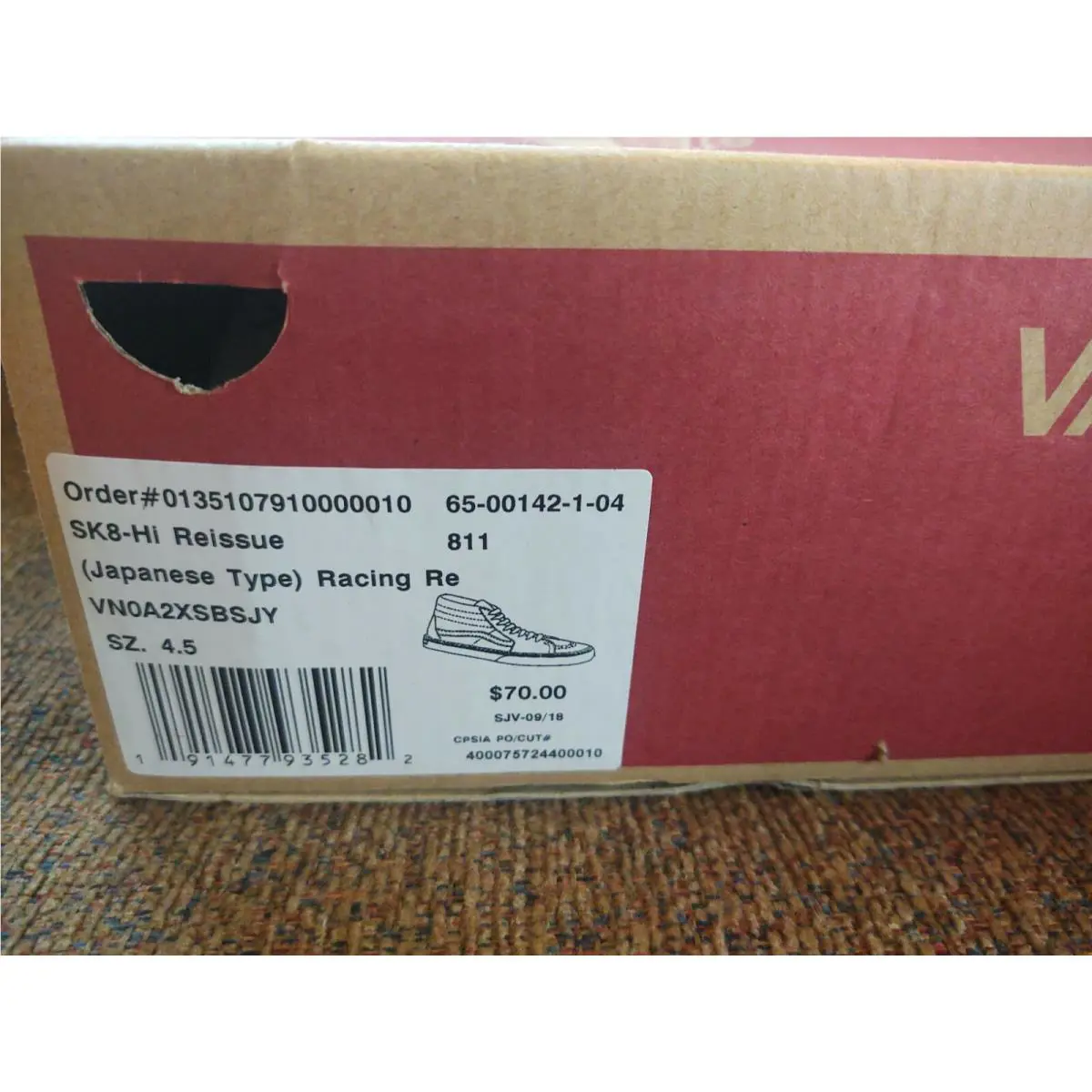 Vans shoes - black, red, white 5