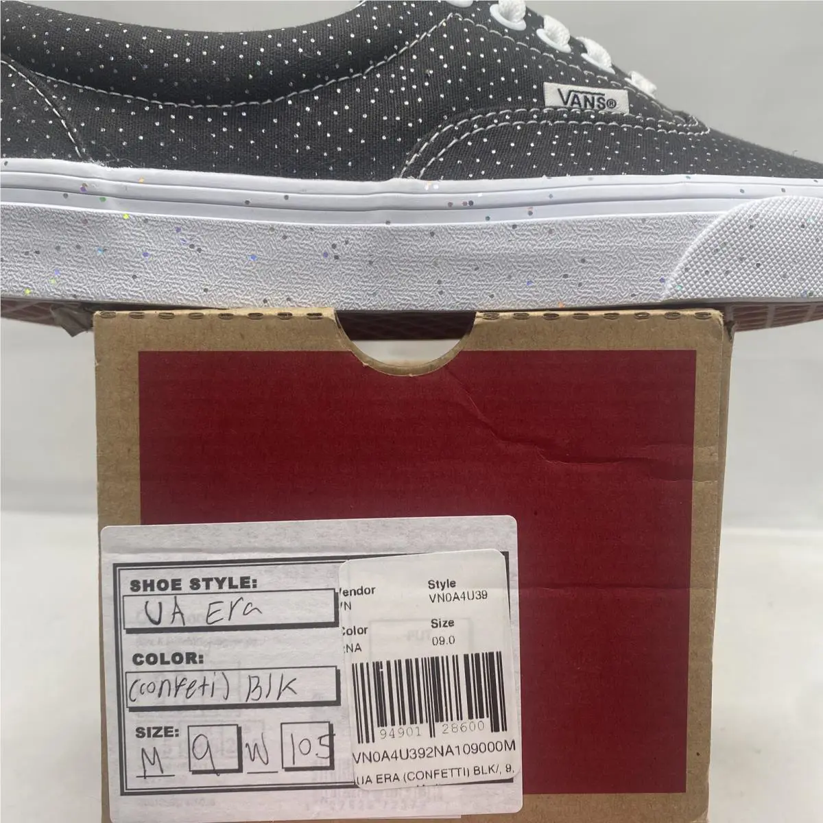 Vans shoes - VANS Era - Era - VN0A4U392NA - Black White Silver (UPC: 0194901286004) 5