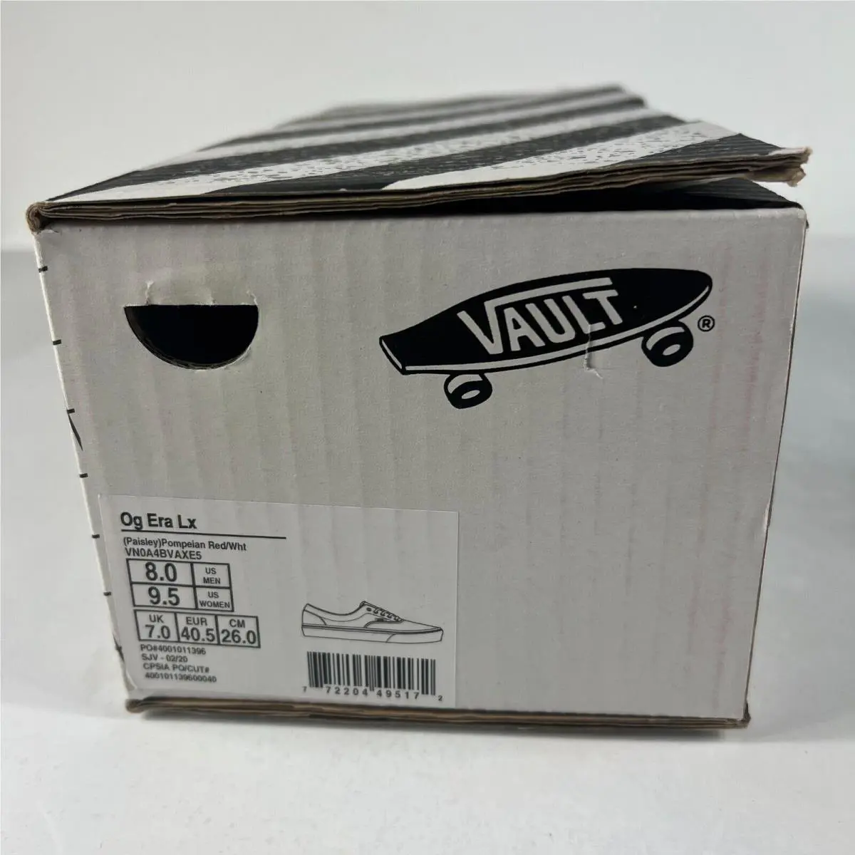 Vans shoes - VANS Era - Era - VN0A4BVAXE5 - Red (UPC: 772204495172) 8