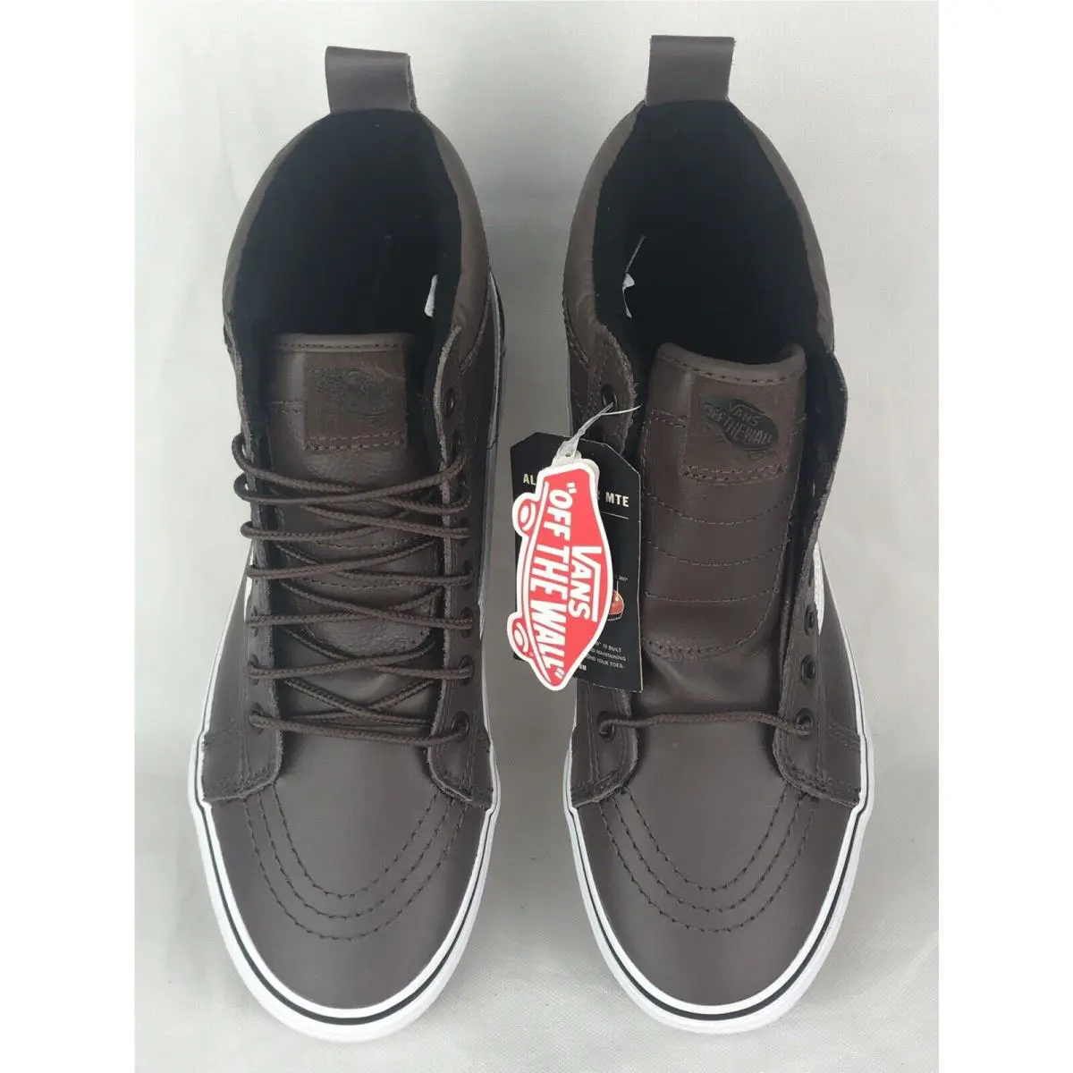 Vans shoes - SK8 Hi (MTE) - MTE - Dark Brown White (UPC: 0192364204634) 3