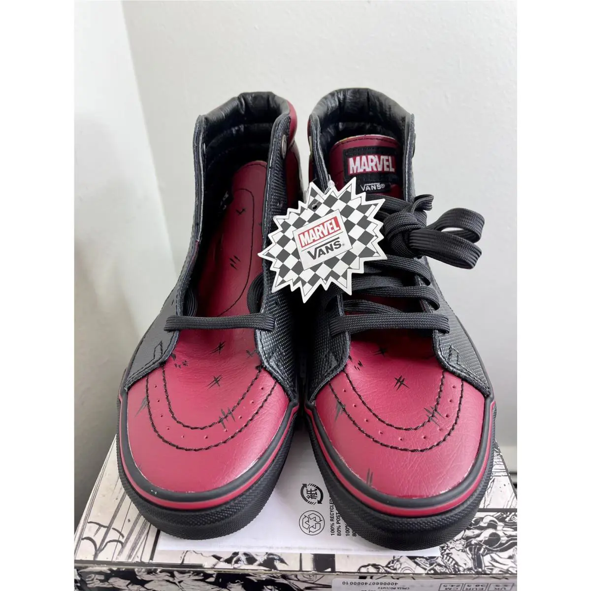 Vans shoes - VANS Sk8-Hi - VN0A38GEUBJ - Red 0