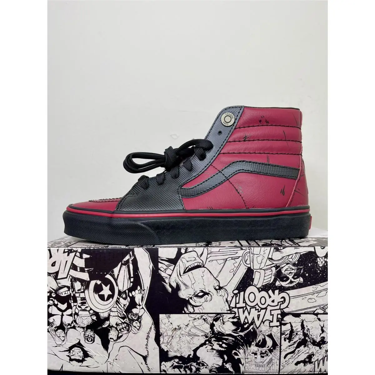 Vans shoes - VANS Sk8-Hi - VN0A38GEUBJ - Red 1