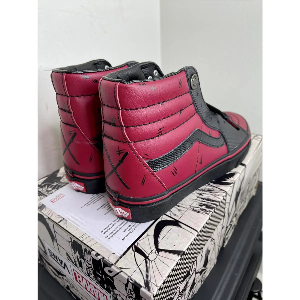Vans shoes - VANS Sk8-Hi - VN0A38GEUBJ - Red 2