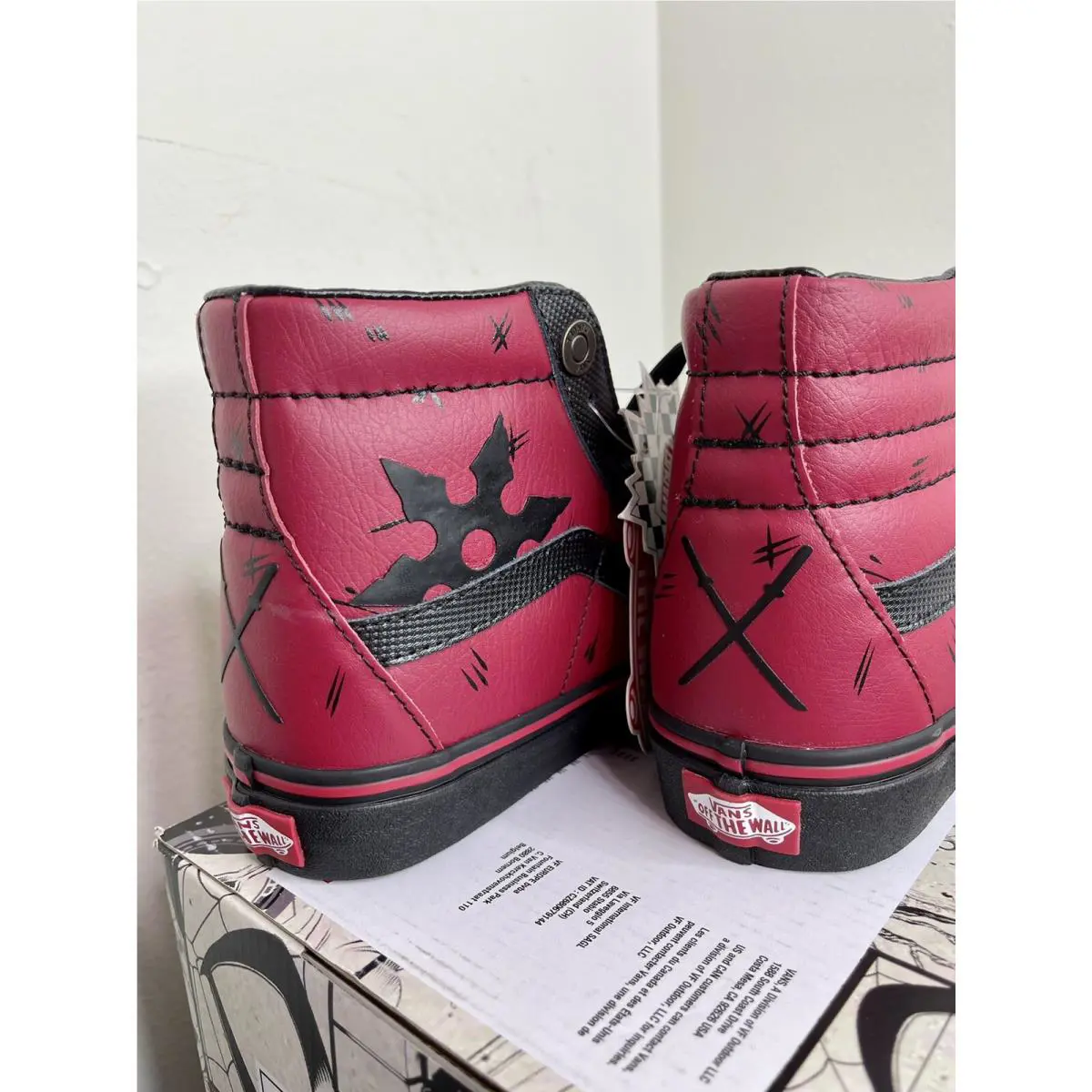 Vans shoes - VANS Sk8-Hi - VN0A38GEUBJ - Red 3