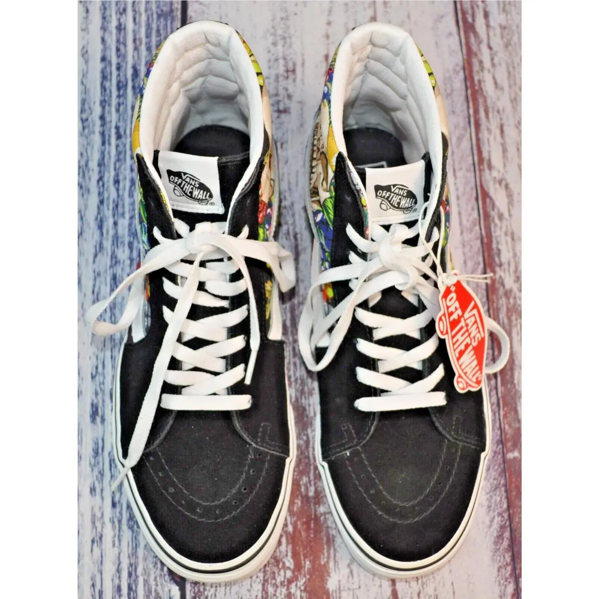 Vans shoes - VANS Sk8-Hi Fruit Skull - Fruit Skull - VN0005U9BA2 - Black 1