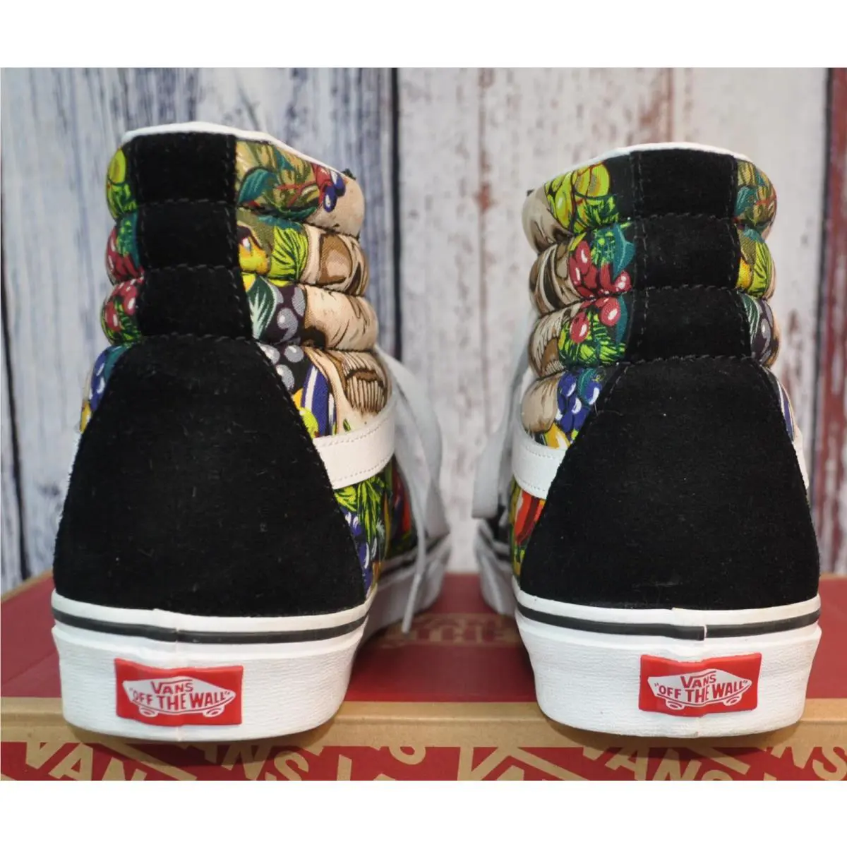 Vans shoes - VANS Sk8-Hi Fruit Skull - Fruit Skull - VN0005U9BA2 - Black 2