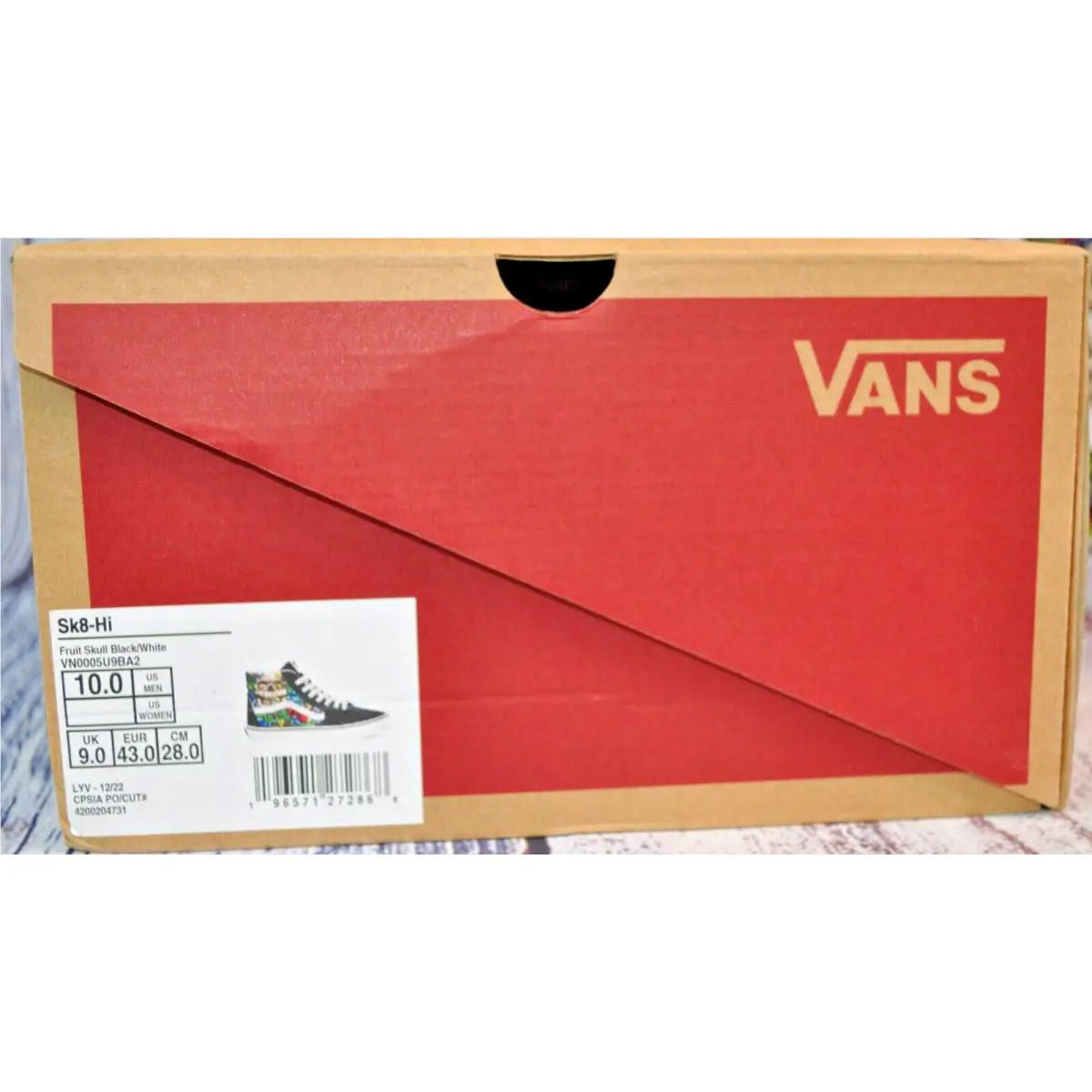 Vans shoes - VANS Sk8-Hi Fruit Skull - Fruit Skull - VN0005U9BA2 - Black 4