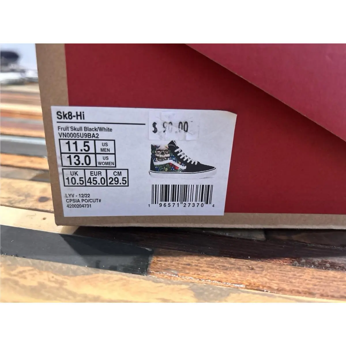 Vans shoes - VANS SK8 - VN0005U9BA2 - Black, Manufacturer: Black/White 3