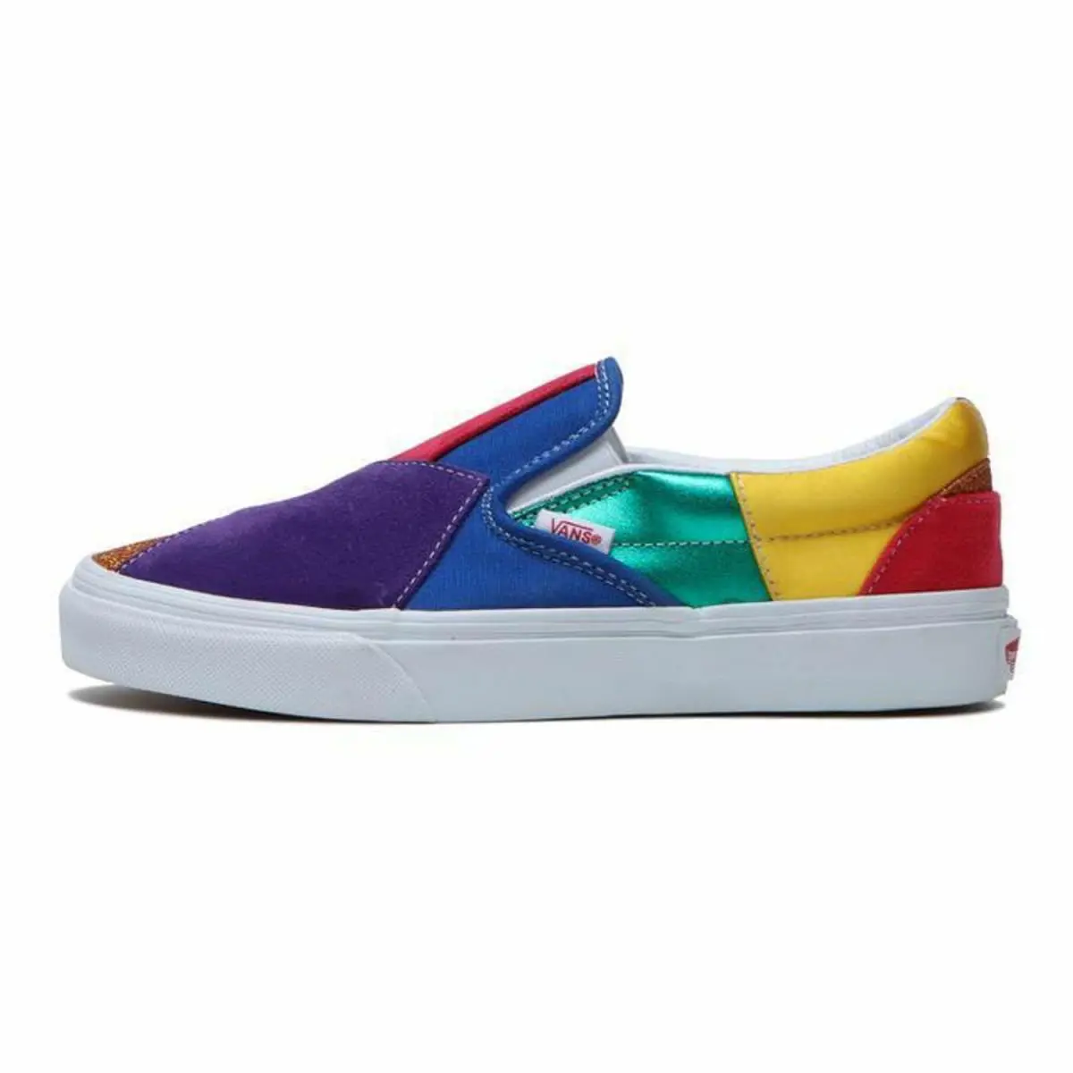 Vans shoes - multi Patchwork red blue gold green yellow purple 0