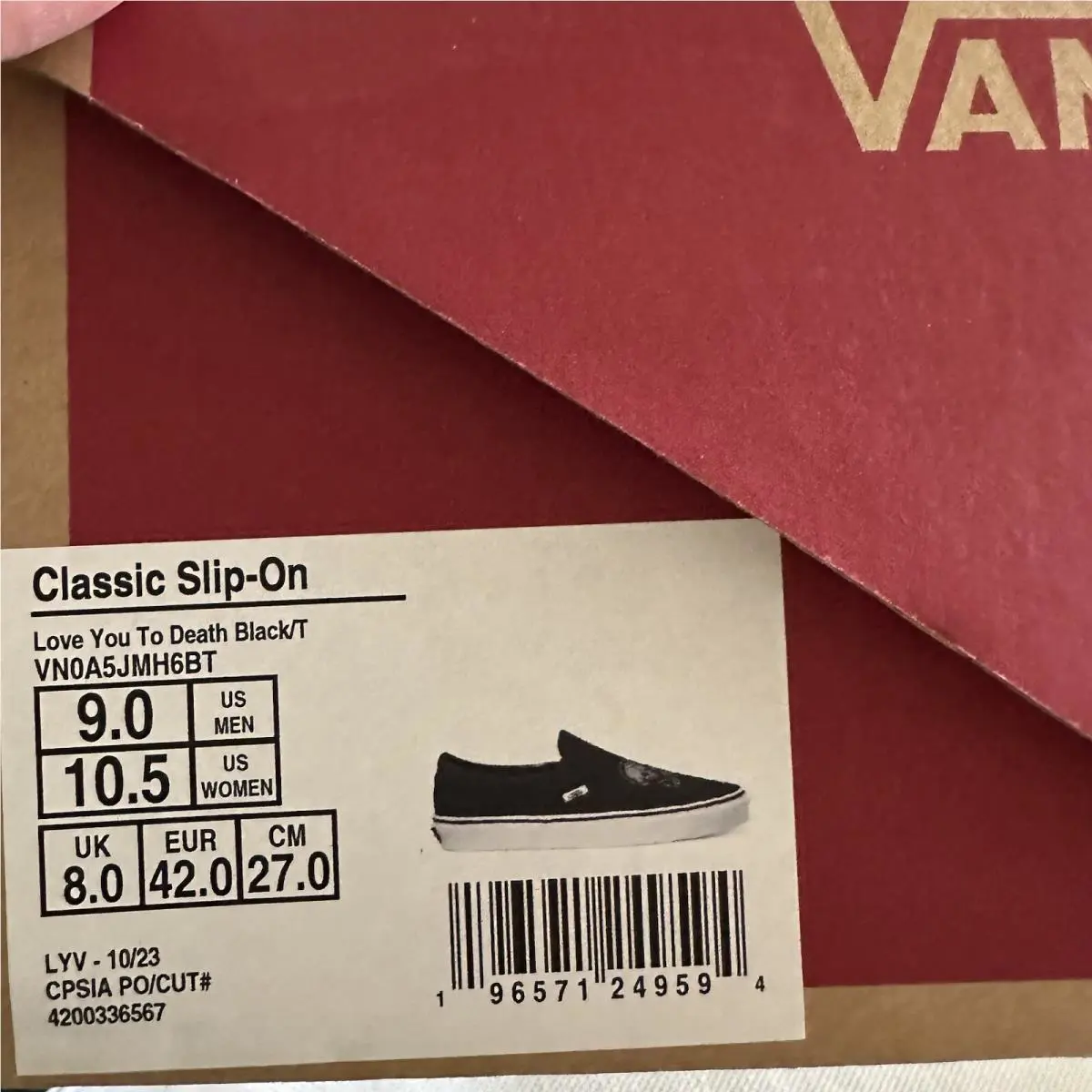 Vans shoes - VANS Slip On - Slip - Black 7