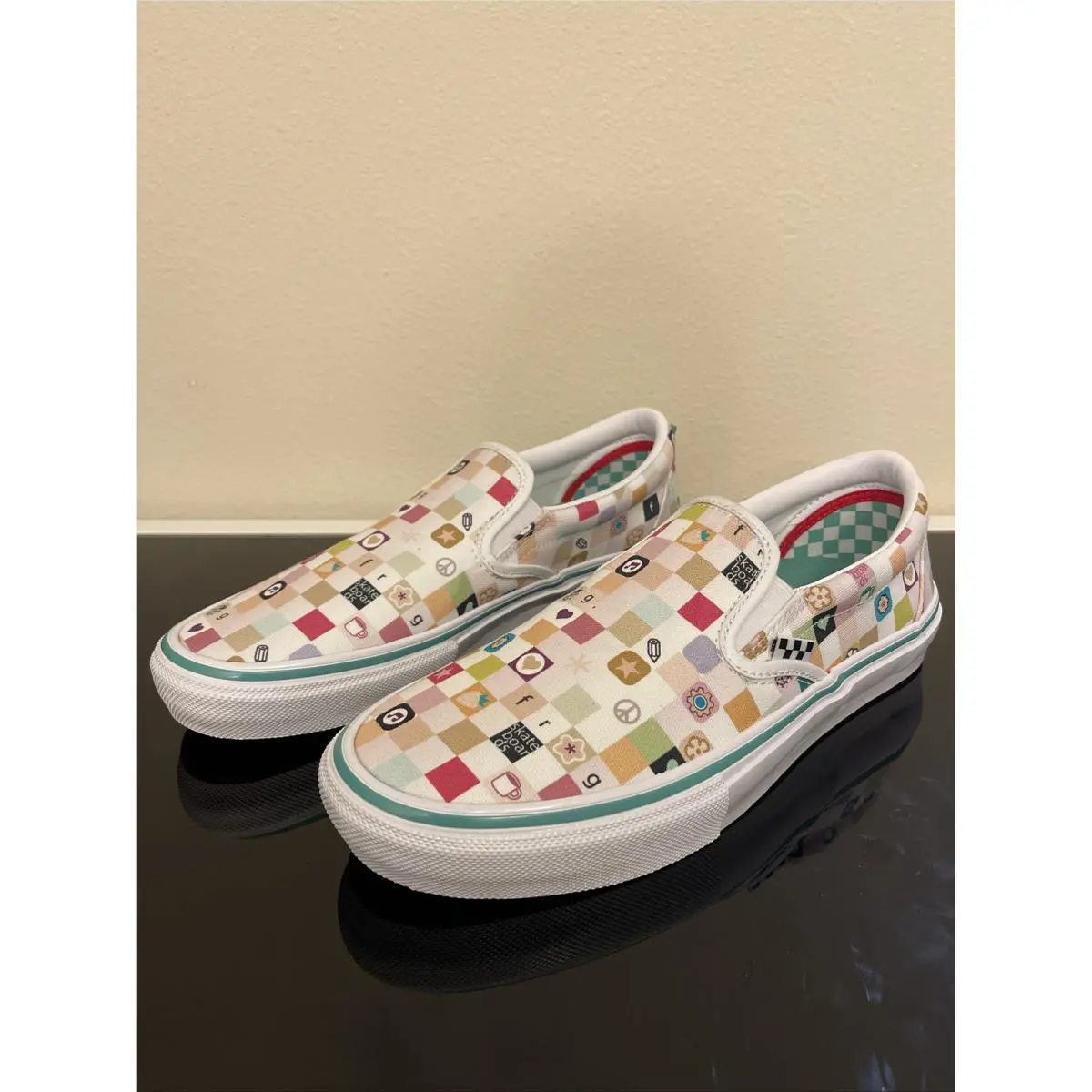 Vans shoes - Vans - Pink/white Checkers 0