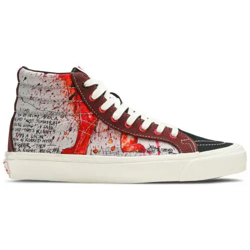 Ralph Steadman X Vans Vault OG SK8-HI LX `lion` Red Black VN0A45JLVQU 4.0 - Red/Black