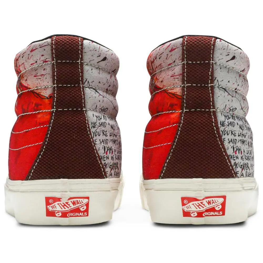 Vans shoes - Vans Sk8 Hi - VN0A45JLVQU - Red/Black 1