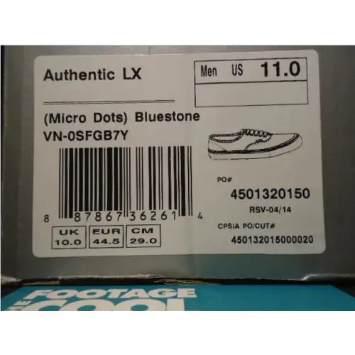 Vans shoes - VANS Authentic LX - Authentic - VN-0SFGB7Y - Blue 7