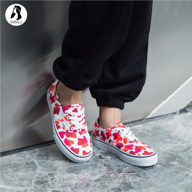 Vans shoes - Valentine Hearts - red / pink / white 6
