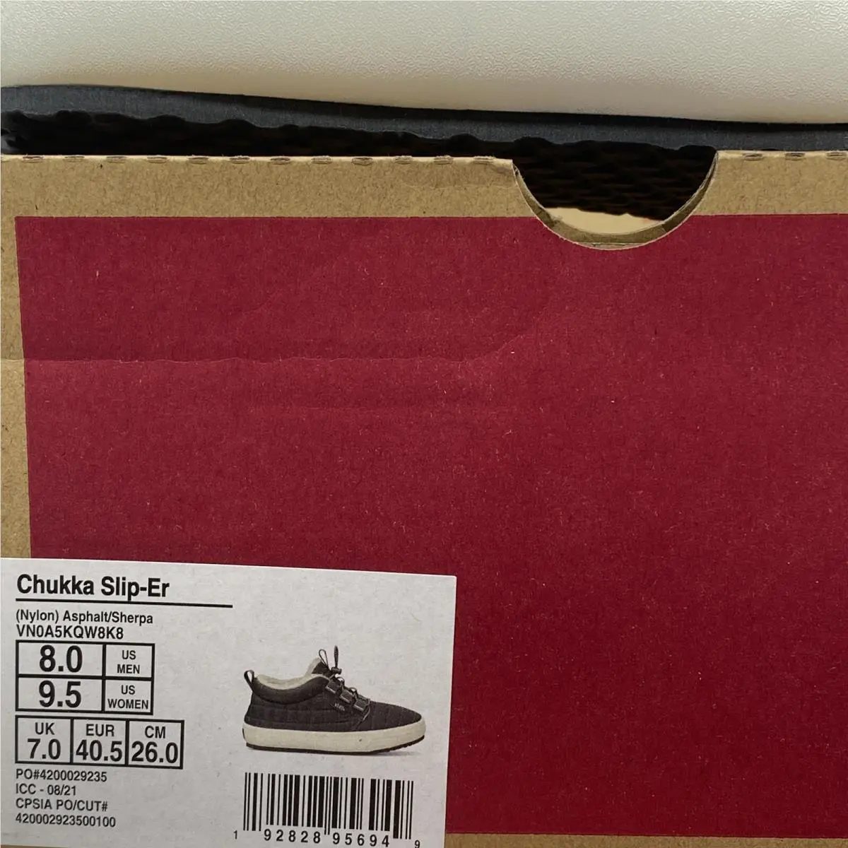 Vans shoes - VANS Chukka Slip-Er - Chukka - VN0A5KQW8K8 - Asphalt Gray Grey White, Manufacturer: Asphalt (UPC: 0192828956949) 6