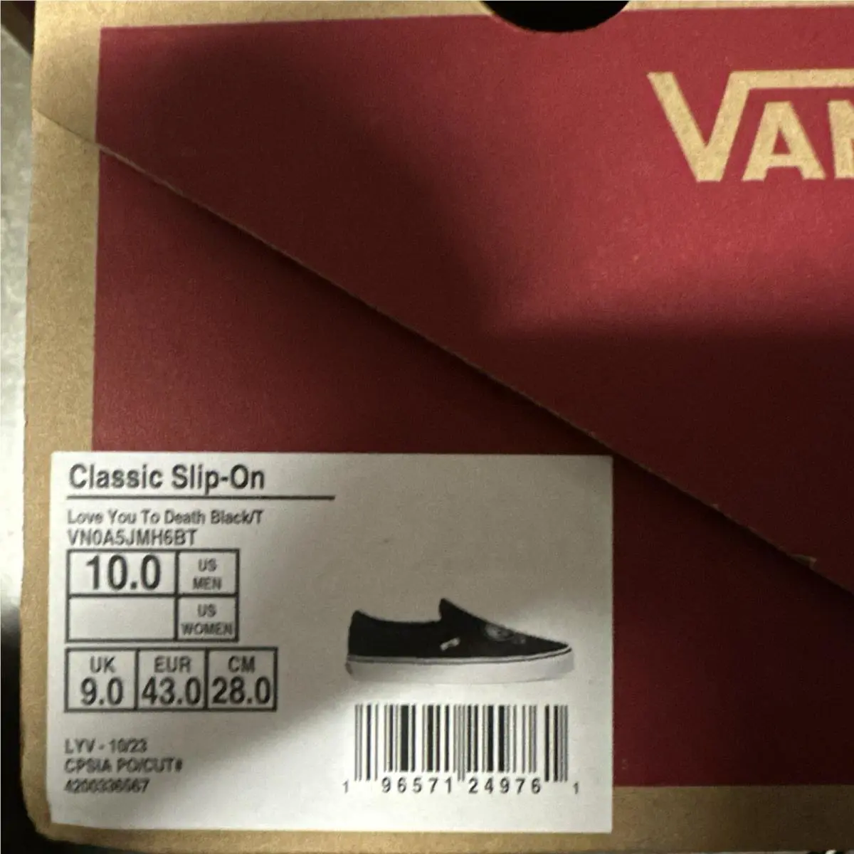 Vans shoes - VANS Slip On - Slip - Black 7