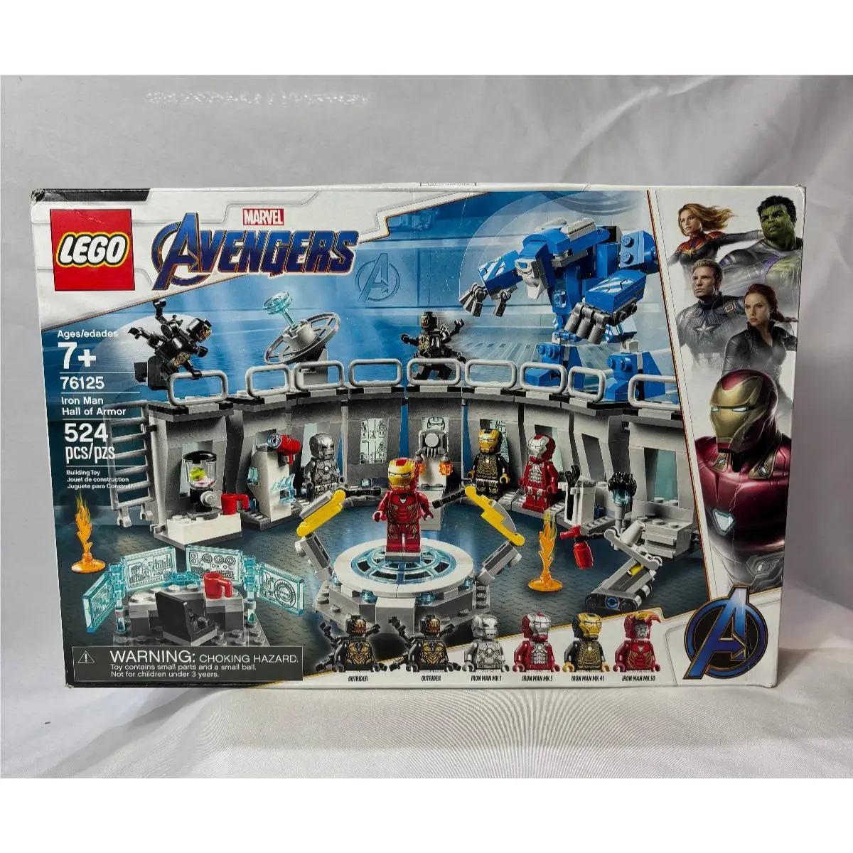 Lego Marvel Avengers Iron Man Hall Of Armor Building Toy 524 Pcs