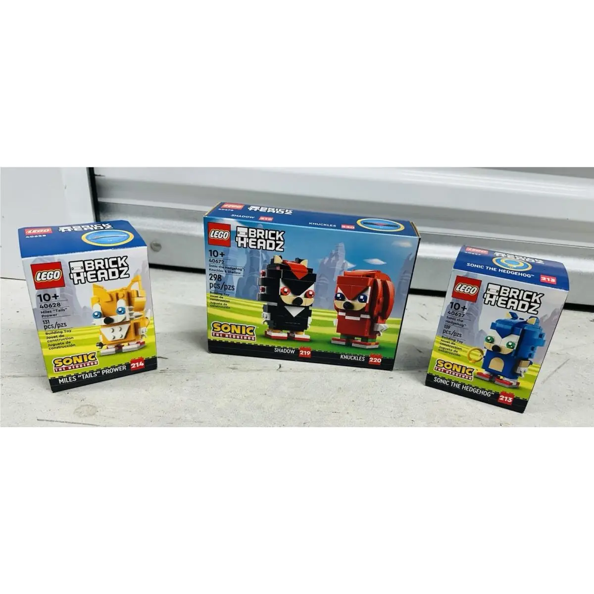 Lego Brickheadz Sonic The Hedgehog 40627 Knuckles Shadow 40672 Miles Tails 40628
