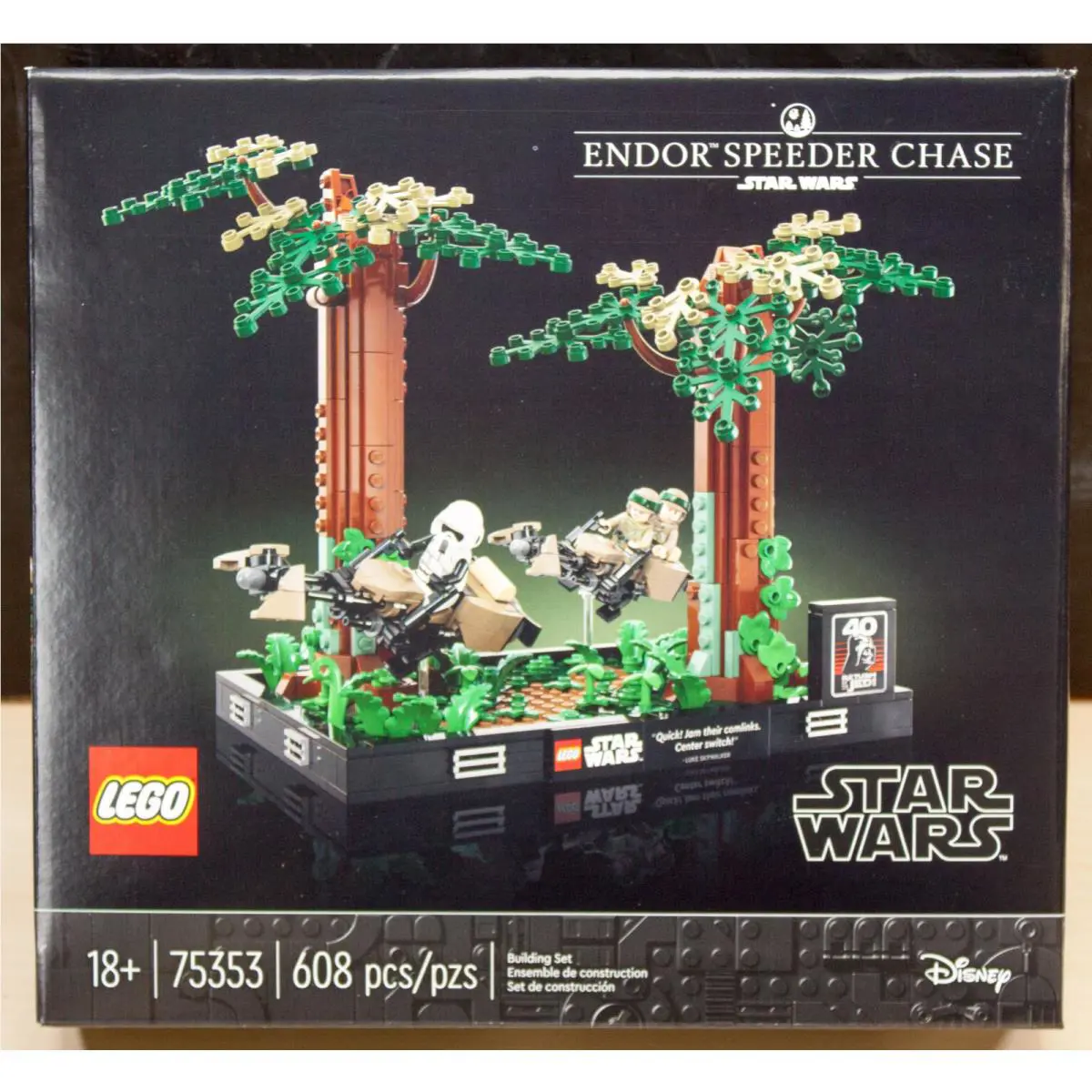 Lego Star Wars Endor Speeder Chase Diorama 75353 Box