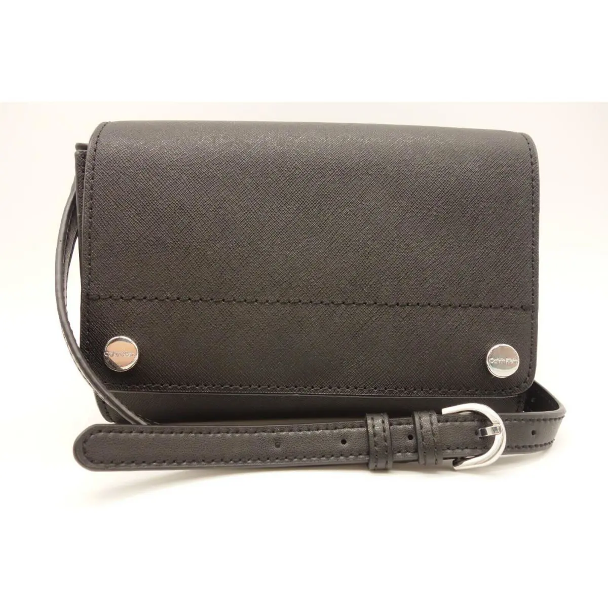 Calvin Klein Susan Crossbody Purse Women`s Black Leather Bag