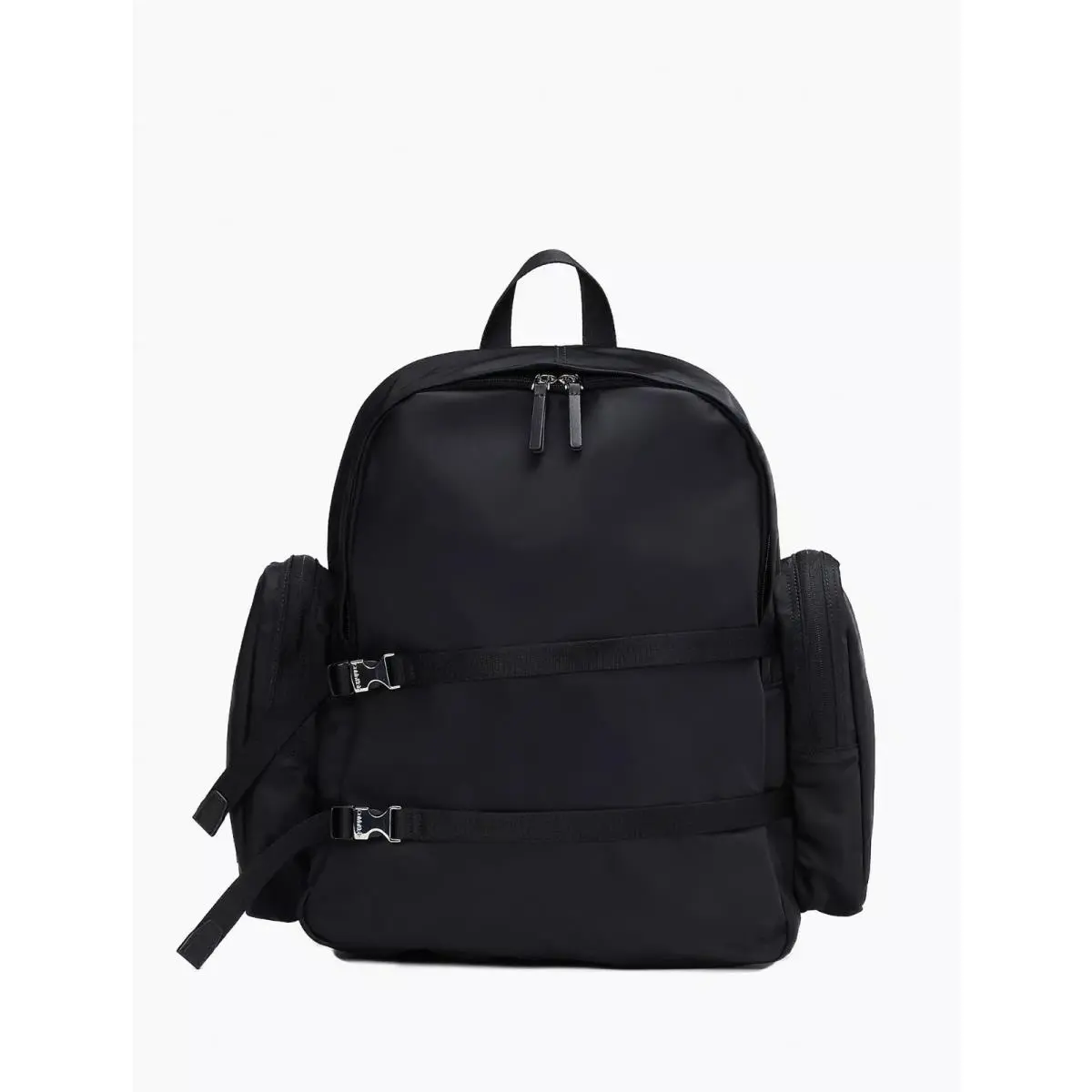 Calvin Klein Nylon Large Dual Zip Compartment Backpack Black