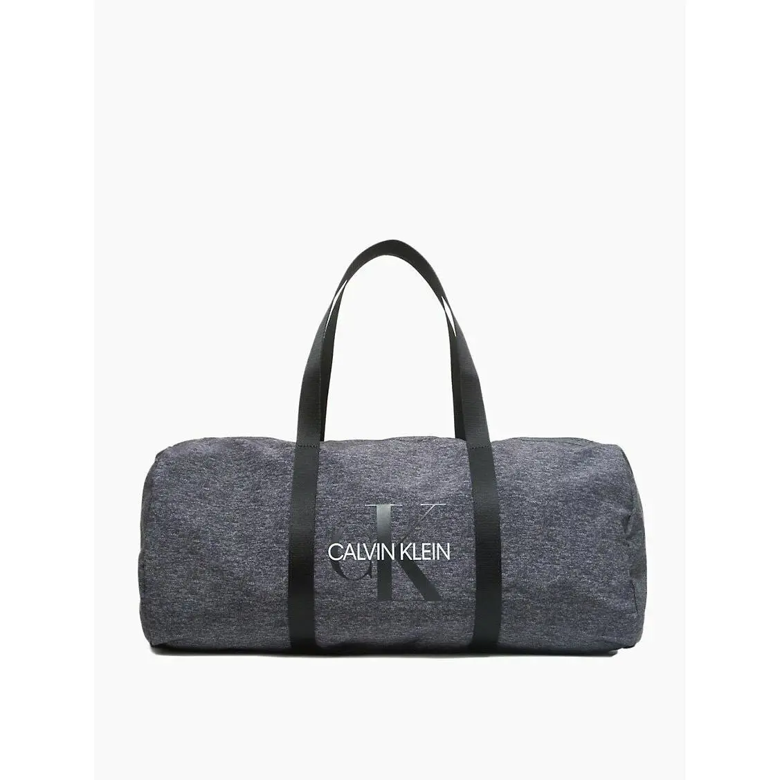 Calvin Klein Monogram Logo Back-to-school Jersey Duffle Black/ Grey