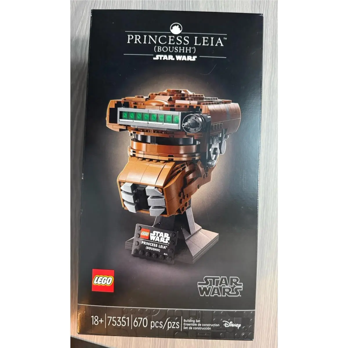 Lego Star Wars Princess Leia Boushh Helmet Set 75351 Retired Limited