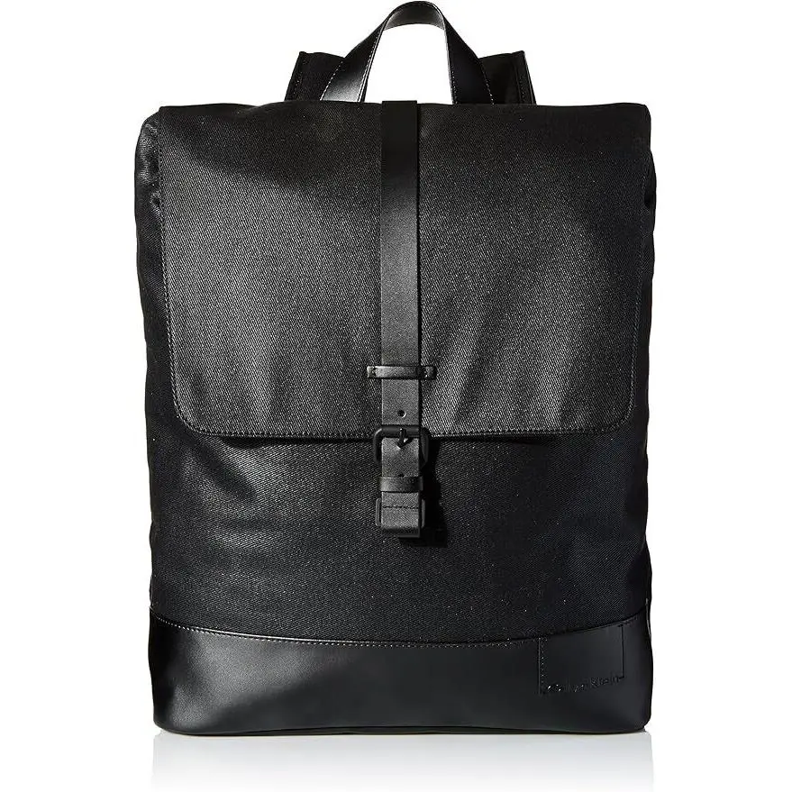 Calvin Klein Men`s Coated Canvas Backpack One Size/black F3 A703T