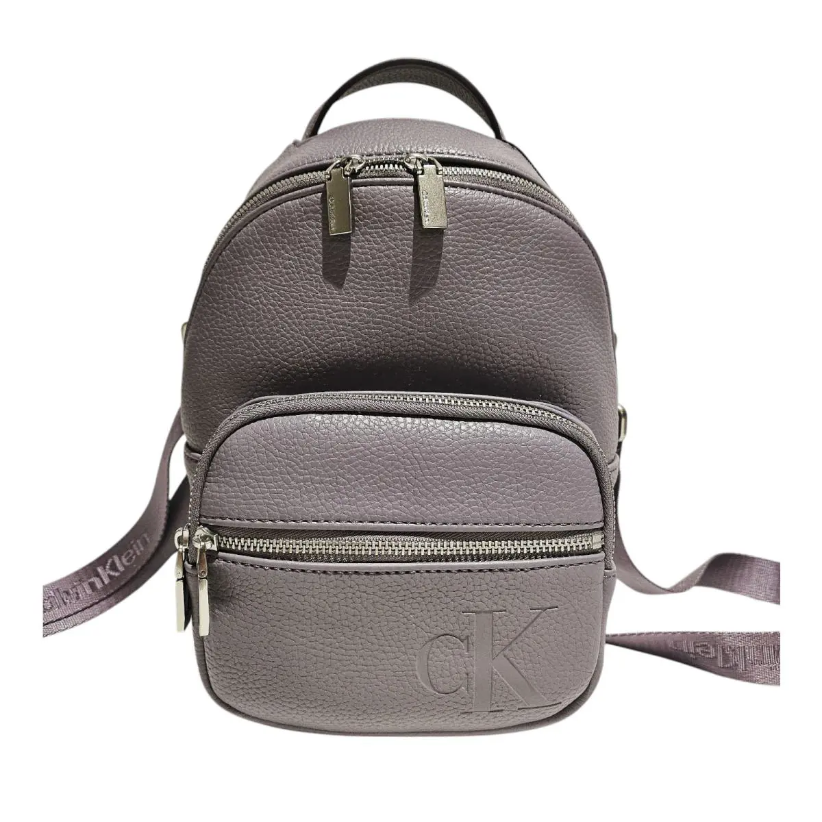 Calvin Klein Lavender Leather Convertible Crossbody Backpack