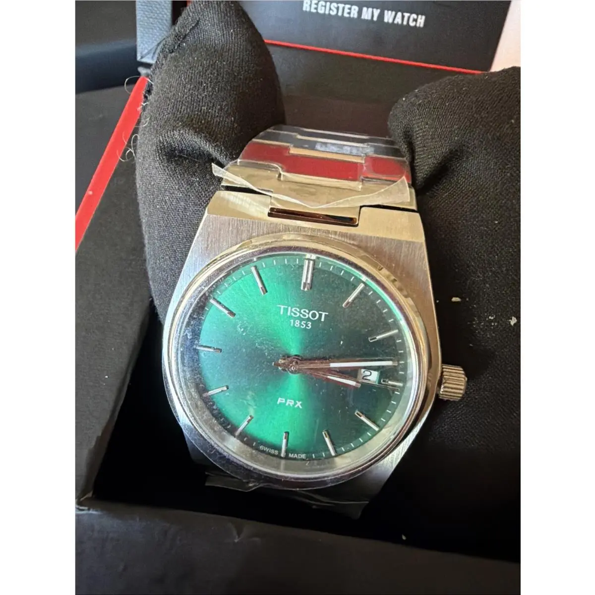 Tissot Prx Emerald Green Men`s Watch - T137.210.11.091.00 - Dial: Green, Band: Silver