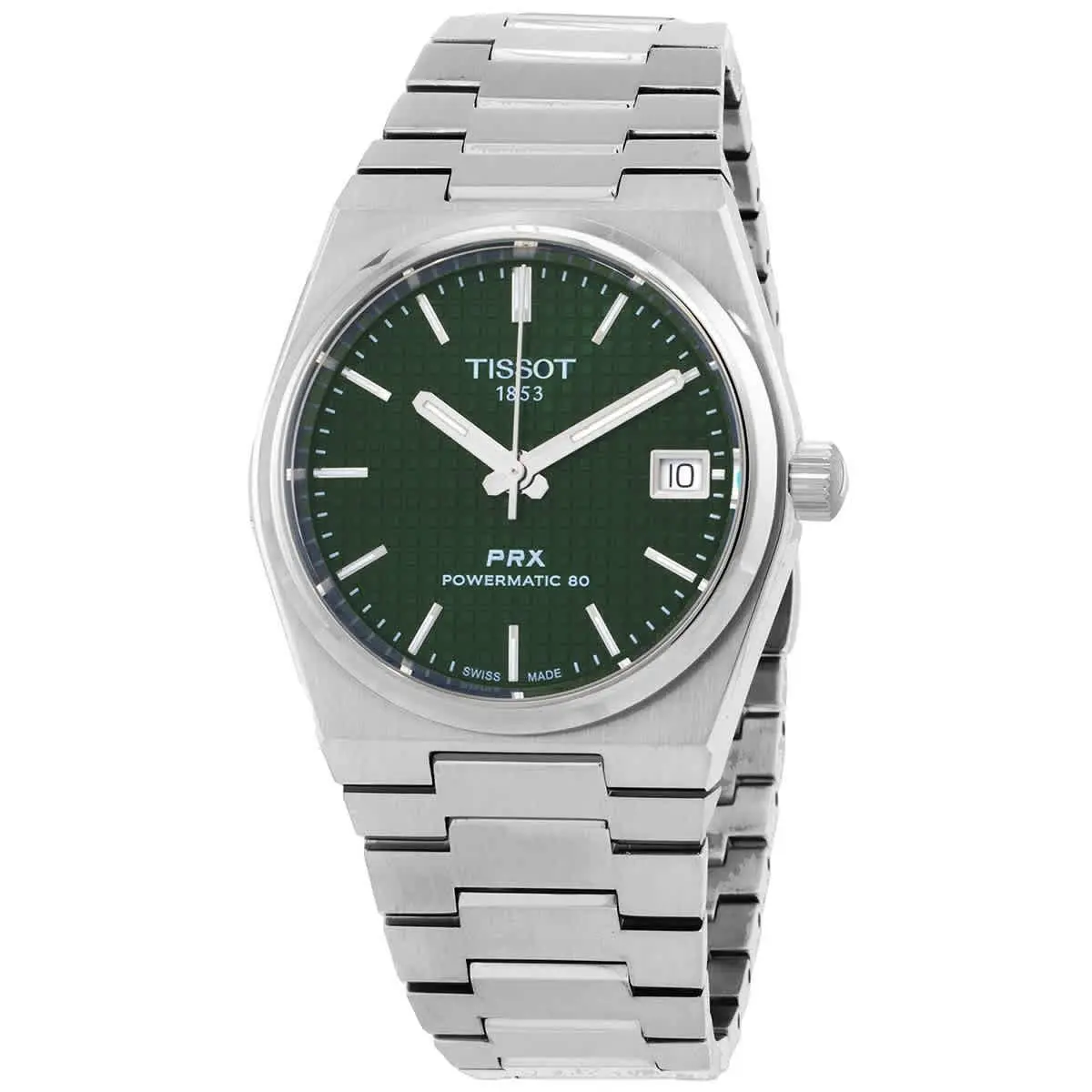 Prx Automatic Green Dial Unisex Watch T1372071109100 by Tissot