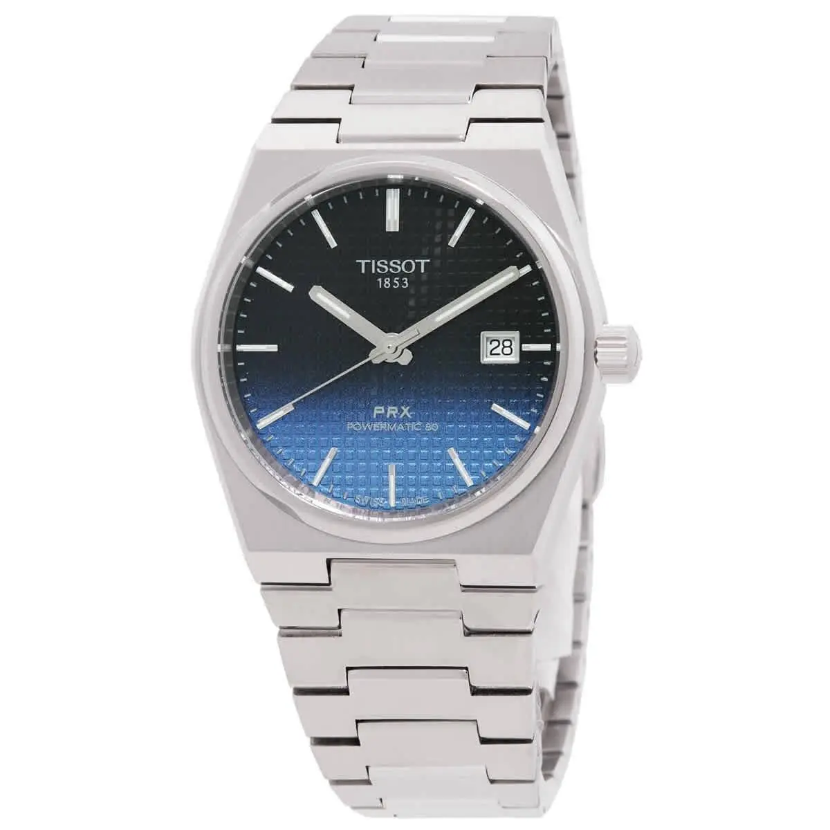 Tissot Prx Powermatic Automatic Black Chameleon Dial Men`s Watch T1374071105101