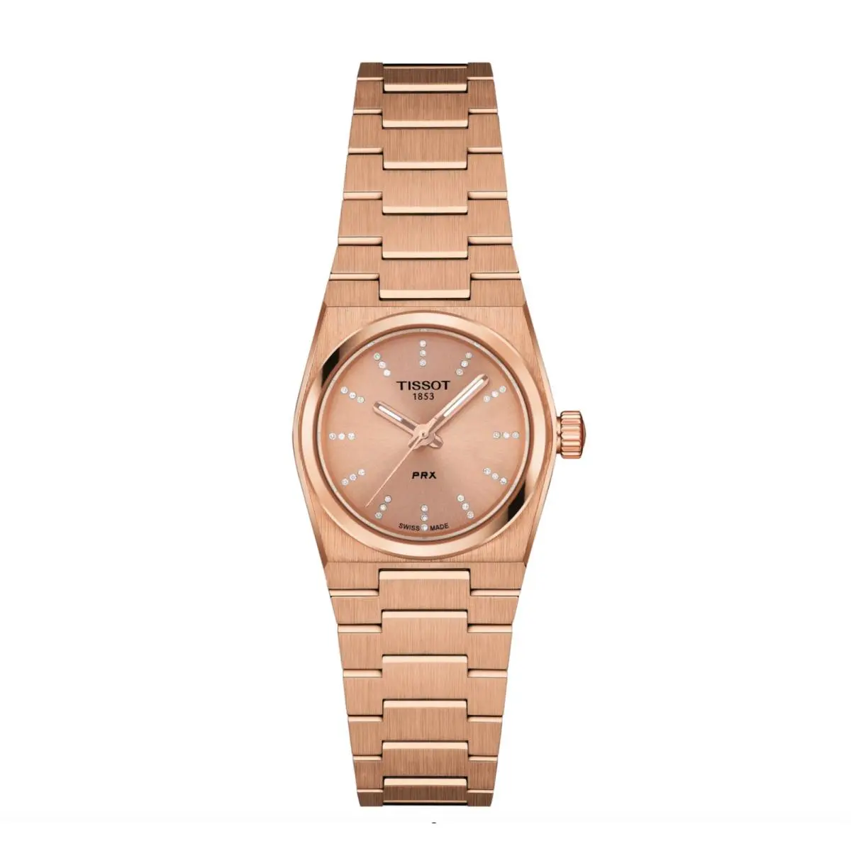 Prx T137.010.33.506.00 25 mm Diamond Rose Gold Steel Quartz Women`s Watch by Tissot