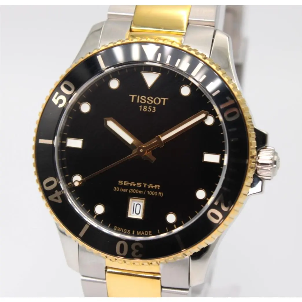 Tissot Seastar 1000 T120.410.22.051.00 Black Dial Men`s Watch 40mm