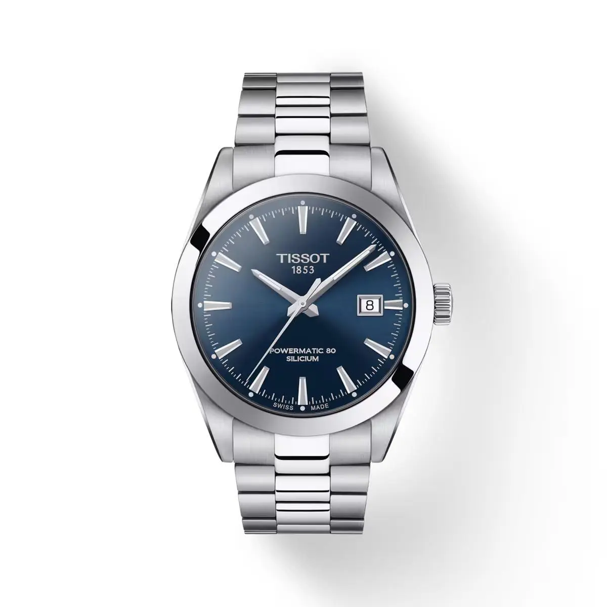 T-classic Powermatic Silicium 40mm Blue Dial Watch T1274071104100 by Tissot