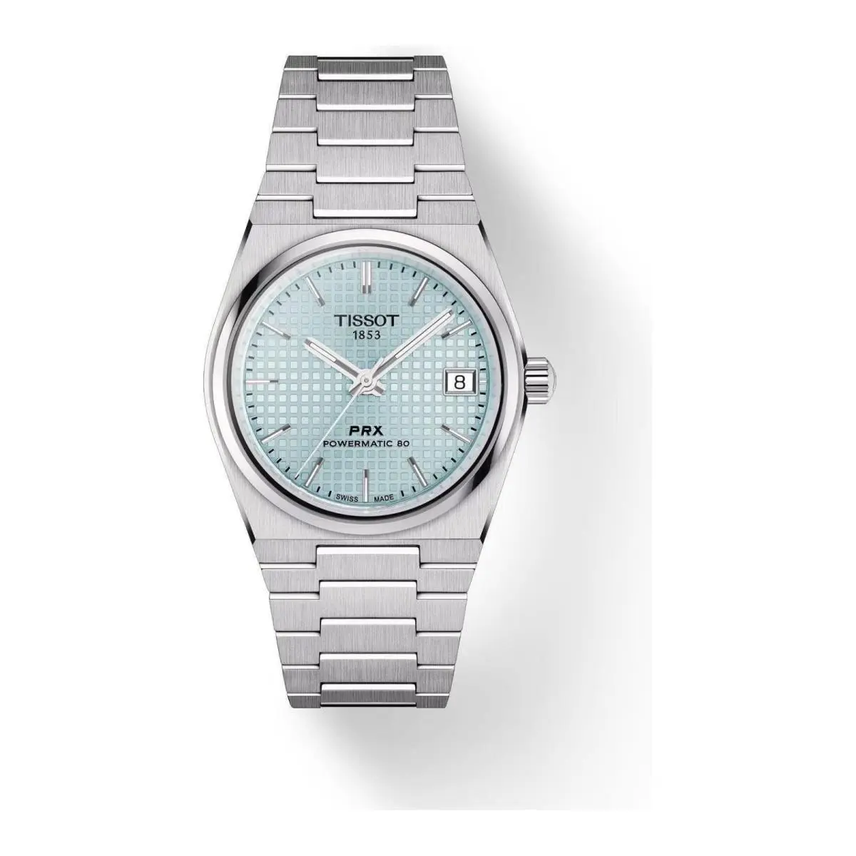 Prx Powermatic 80 35mm Ice Blue Dial Grey Strap Watch T137.207.11.351.00 by Tissot