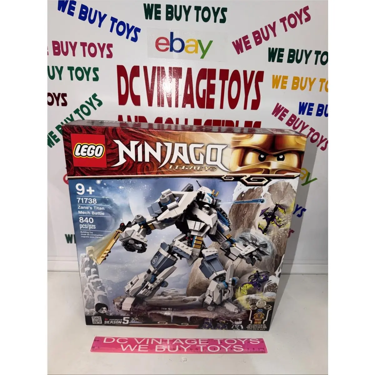 Retired Lego Ninjago 71738 Zane`s Titan Mech Battle - Red
