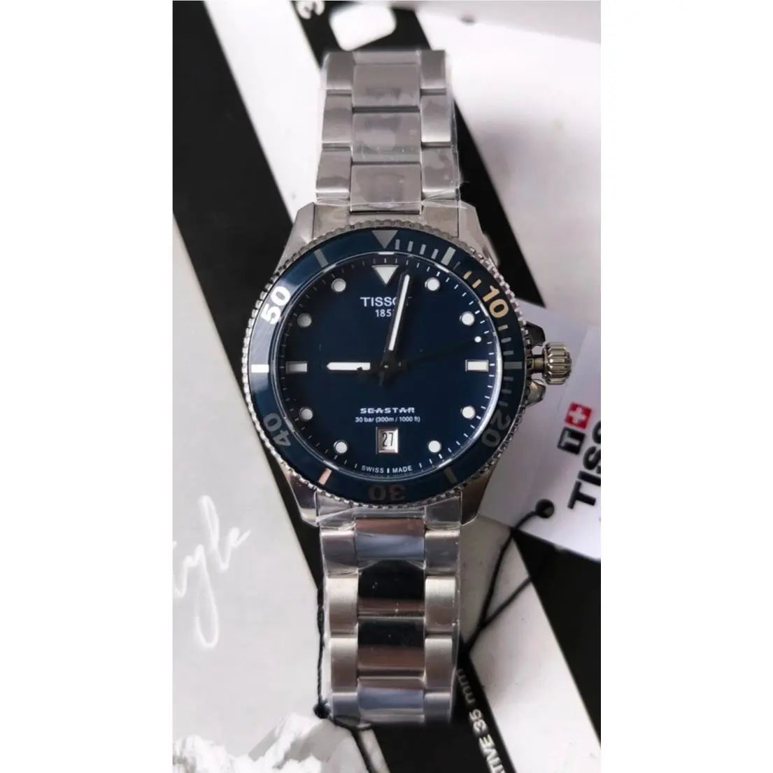 Tissot Seastar Super-luminova 1000 Blue Dial 40mm T120.410.11.041.00