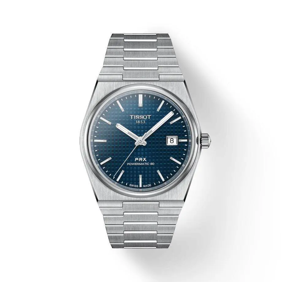 Tissot Men`s Prx Powermatic 80 Blue Dial Stain Steel Watch T137.407.11.041.00 - Dial: Blue, Band: Silver