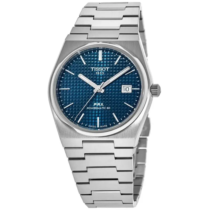 Tissot Prx Powermatic 80 Automatic Blue Men`s Watch T137.407.11.041.00 - Face: Blue, Dial: Blue, Band: Silver