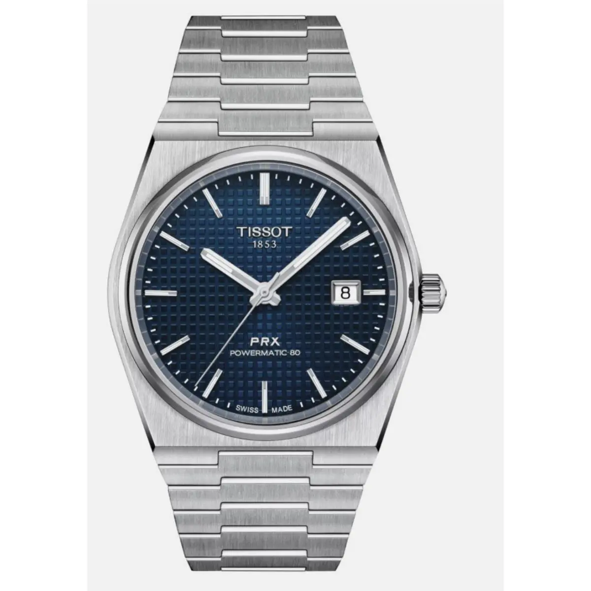 Tissot Prx Blue Dial Powermatic Steel Bracelet Men`s Watch T137.407.11.041.00 - Dial: Blue, Band: Silver