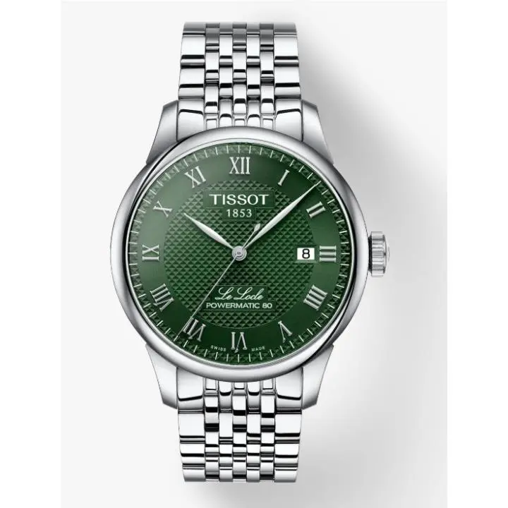 Tissot Le Locle Classic Collection Green Dial 39.3mm Men`s Watch T0064071109300