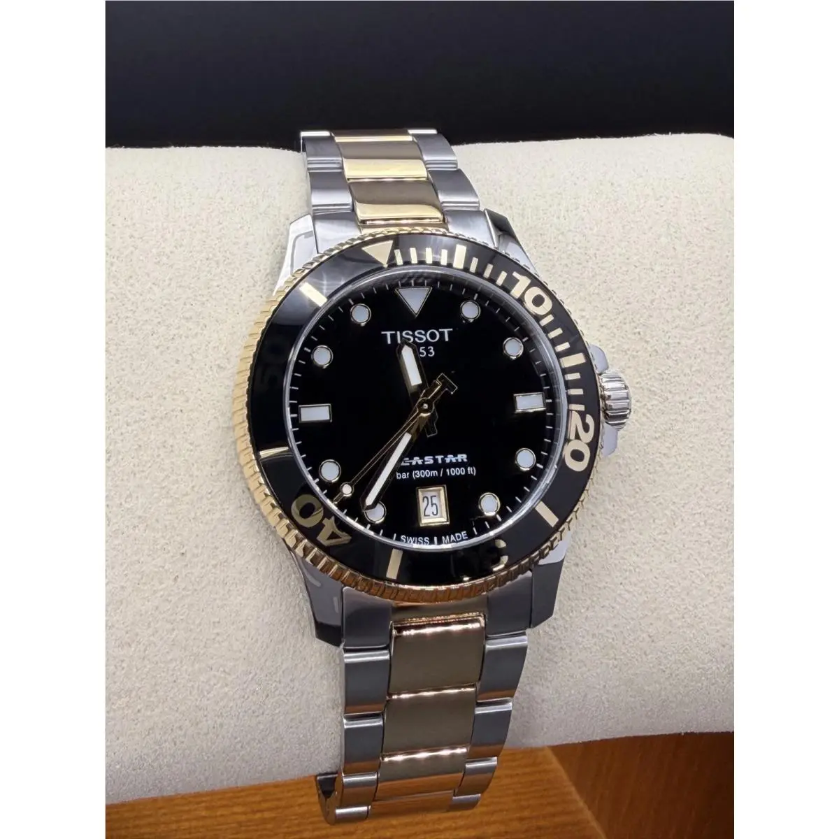 Tissot Seastar 1000 Quartz Black Dial Unisex Watch 36MM T120.210.22.051.00