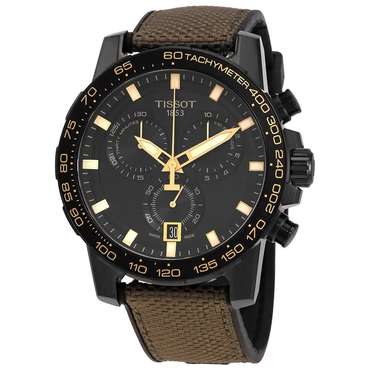Supersport Chronograph Quartz Black Dial Men`s Watch T125.617.37.051.01 by Tissot