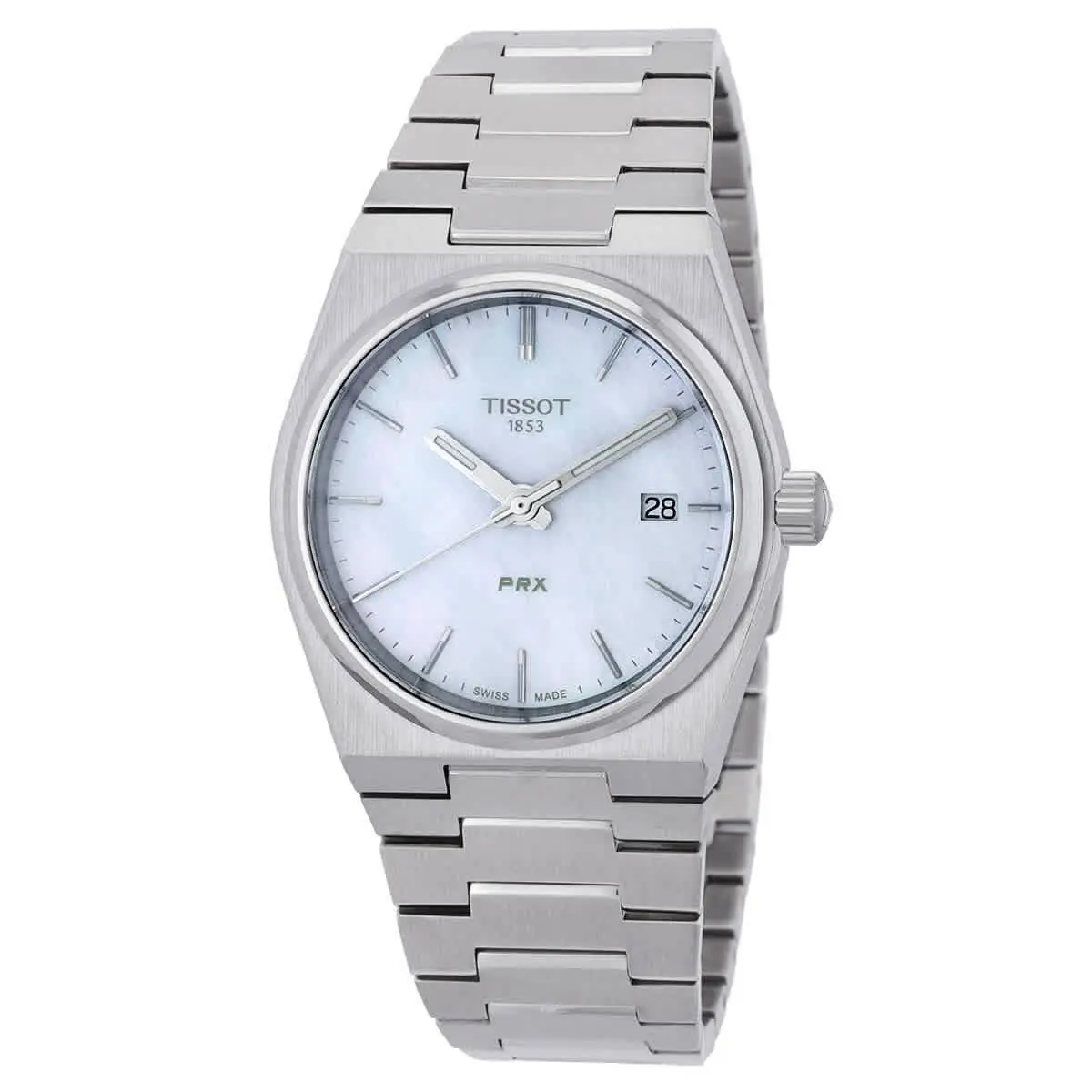 Prx Quartz White Mop Dial Ladies Watch T1372101111100 by Tissot