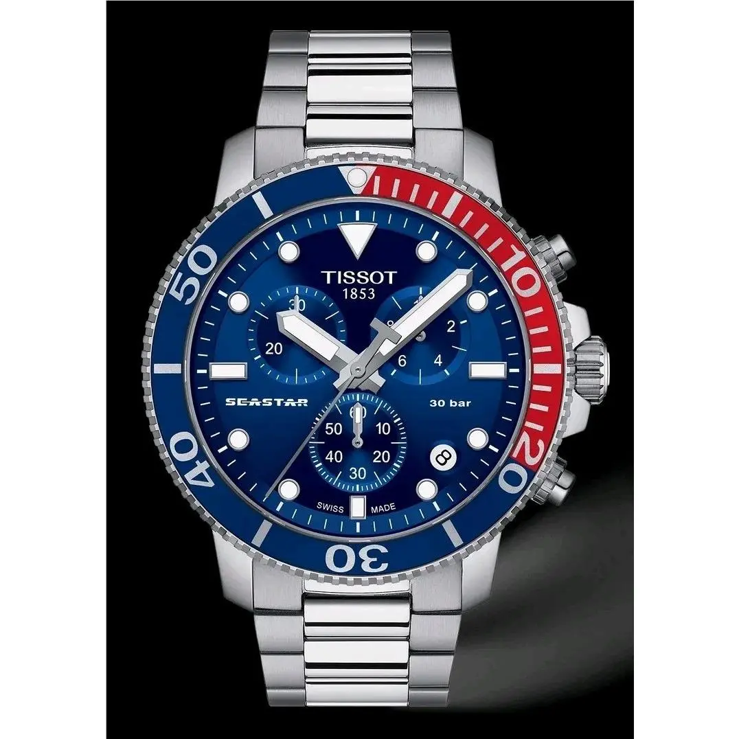 Seastar 1000 Quartz Watch 45.5mm - T120.417.11.041.03 by Tissot