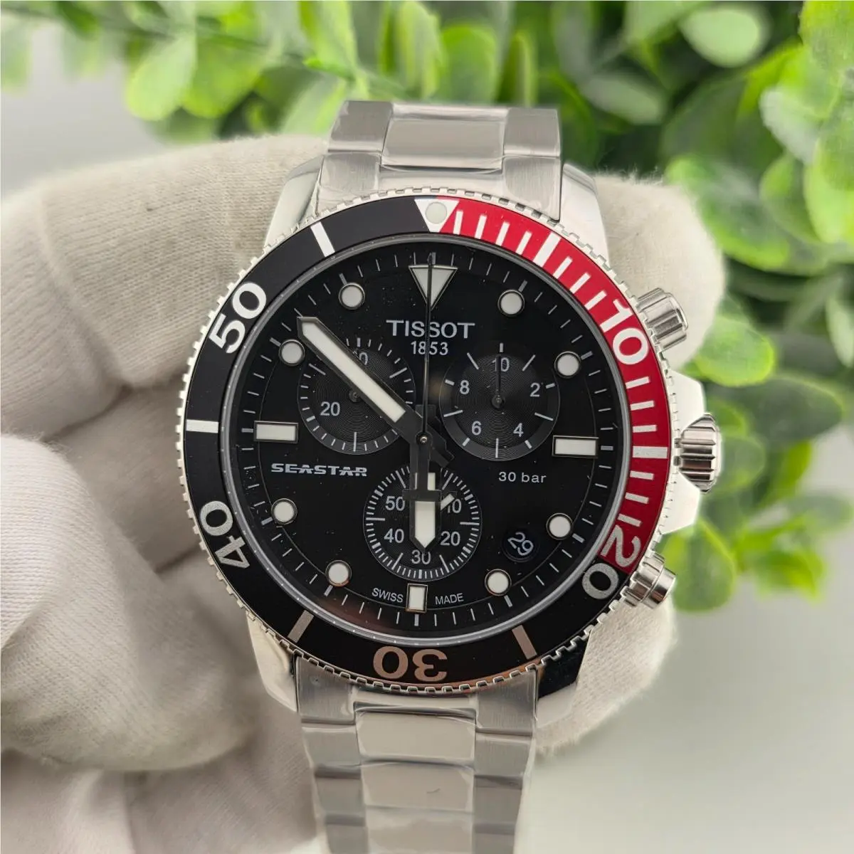 Seastar 1000 T120.417.11.051.01 Chronograph Quartz Black Dial Men`s Watch by Tissot