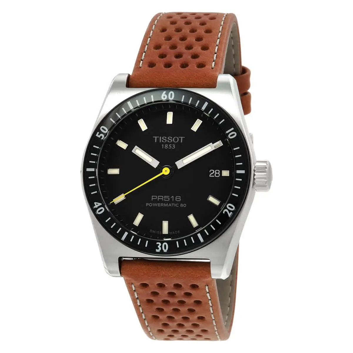 Tissot PR516 Powermatic 80 Automatic Black Dial Men`s Watch T1494071605100